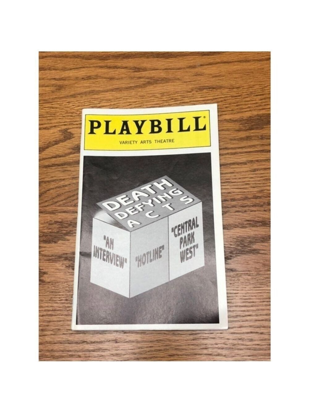 Playbill - Death Defying Acts - Broadway - NYC
